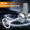 KPALAG Steel Triangle Socket Key, Triangular Panel Lock Key, Utility
