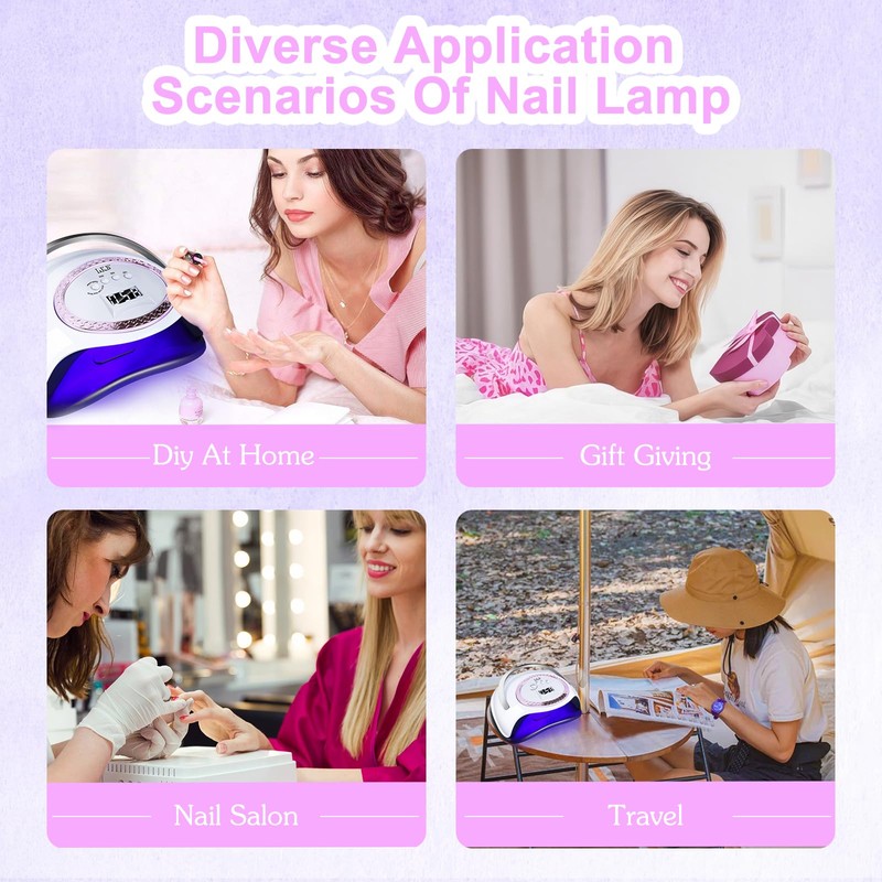 LKE 320W UV LED Nail Lamp, Professional Nail Dryer with