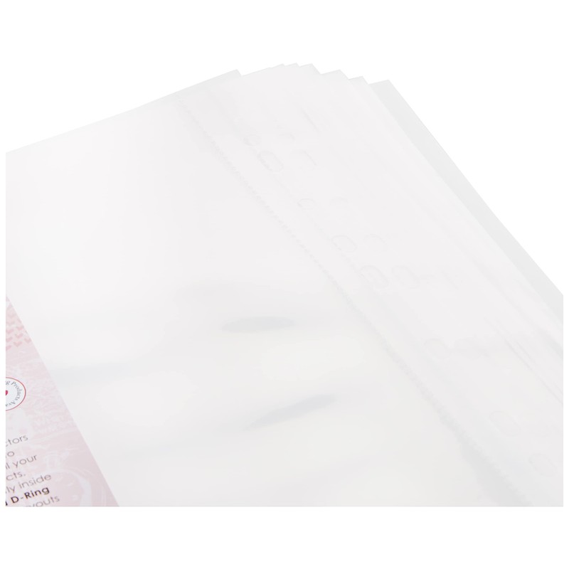 Papermania 12 x 12-inch Page Protectors, Pack of 25, White