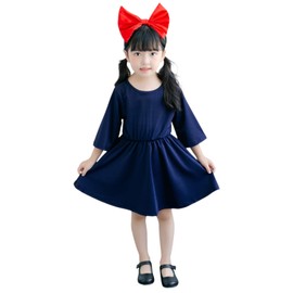 Formemory 120 Witch Dress for Cosplay, Witch, Children, Halloween, Delivery Service, Children's Costume, Popular, Costume, Girls, Navy, Bag, Cute, Children's Cultural Festivals, Events, School