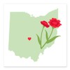 CafePress Ohio State Square Car Magnet 3 X 3 Square