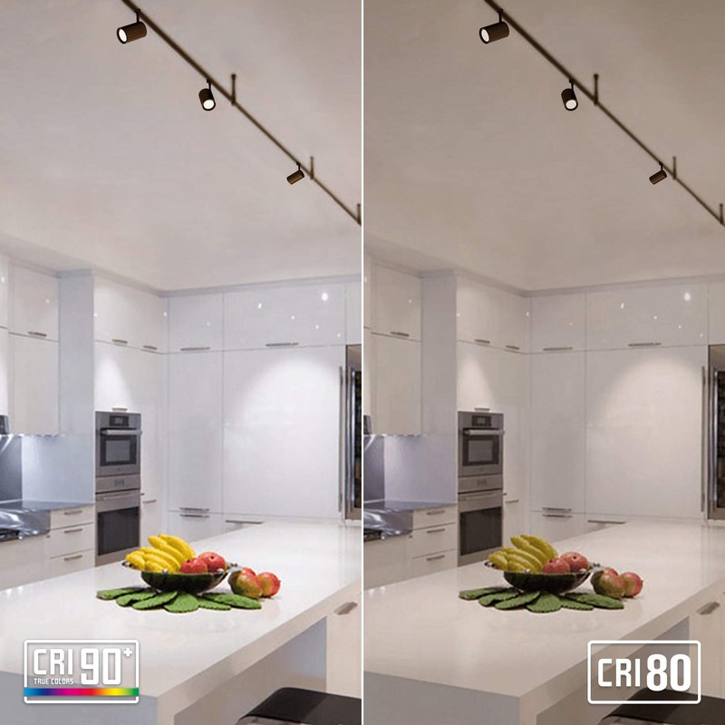 LEONLITE Dimmable LED Track Lighting Heads, Compatible with Single Circuit