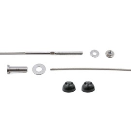 VistaView CableTec Fast & Easy 1/8 inch 5ft Cable Railing Kit - Stainless Steel 316 for Metal Posts - Complete System DIY Installation Kit - Black End Caps