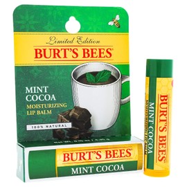 Burt's Bees - Bálsamo labial en blíster, cacao con menta, 0.15 onzas