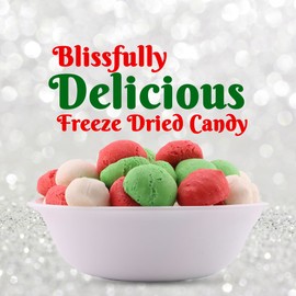 Merry Medley Freeze Dried Candy by Sugr Rushh | Crunchy & Sweet | Festive & Fun Freeze Dried Christmas Candy for Kids & Teens | Great Stocking Stuffers or White Elephant Gifts for Adults