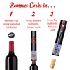 BRENTWOOD WA-2004BK Portable Wine Bottle Opener with Foil Cutter