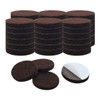 uxcell 40pcs Furniture Pads Round 3/4" Dia Self-stick Non-slip Anti-scratch