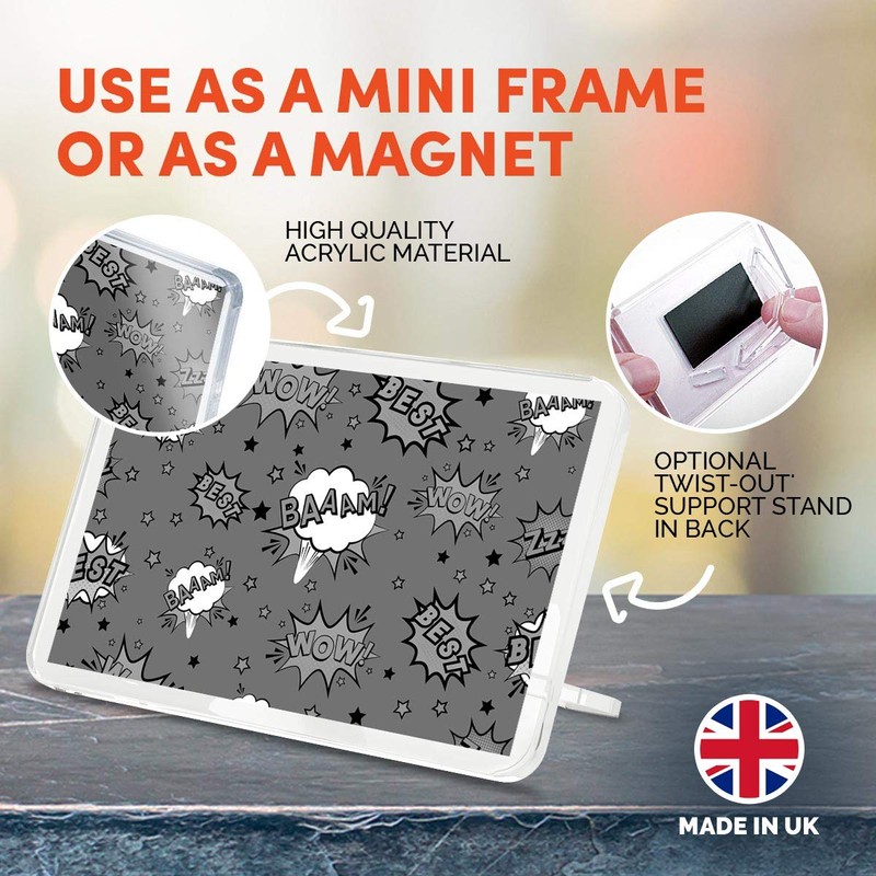 1 x Fridge Magnet - Comic Book Words Boys #38778