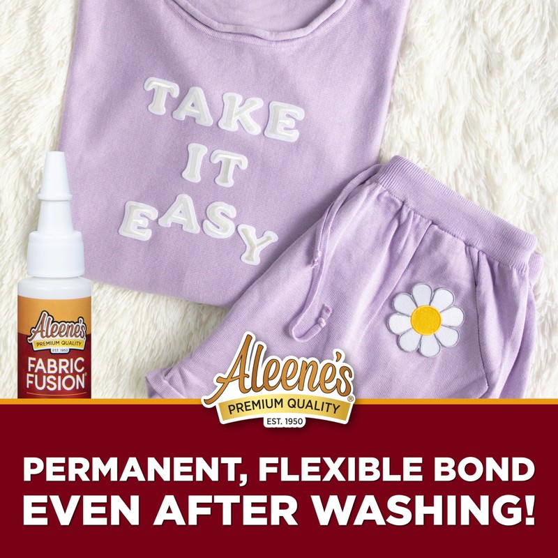 Aleene's Fabric Fusion Glue .66 oz 3-Pack, Nontoxic, Permanent and