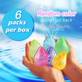 6pack Fidget Toys Squishy Drop Toys| Ice Squishy Stress Cube-Drop Malt Sugar Balls| Water Drop Sensory Squeeze Toy|Relief Stress Squeeze Toy Color May Vary (Pack of 6)