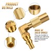 WADEO Low Pressure 1/4 inch RV Quick Connect Elbow Adapter