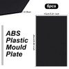 OLYCRAFT 6 Sheets Black ABS Plastic Panel 25 x 15