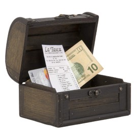 American Metalcraft MCBPBOXAN Bill Presenter Treasure Box, 15.2cm Length, 10.2cm Width, 10.8cm Height, Pack of 10