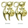 YEZILUU 2 Pack Kitty cat Cabinet knobs Bathroom Drawer knobs
