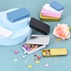 uxcell 4 Pcs Metal Tin Box Container, 2.4x1.3x0.4 Inch Slide