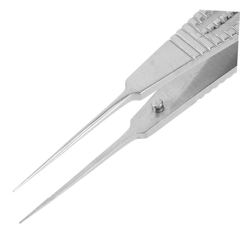 Healeved Meibomian Gland Expressor Angled Pointed Tweezers Metal for Eye