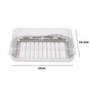 Stainless Steel Butter Cutter Box Cheese Storage Container with Transparent