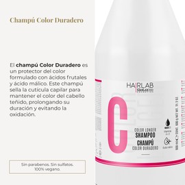 SALERM - Shampoo for Coloured Hair - Colour Longer Hair Lab Shampoo - 600 ml - with Provitamin B5 and Vitamins A and E - Seals and Nourishes the Colour - No Sulphates and Parabens