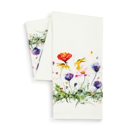 DEMDACO Wildflowers in Bloom - 28 x 17 Inch Multicolor 100% Cotton Twill Kitchen Dish Cloth Tea Towel