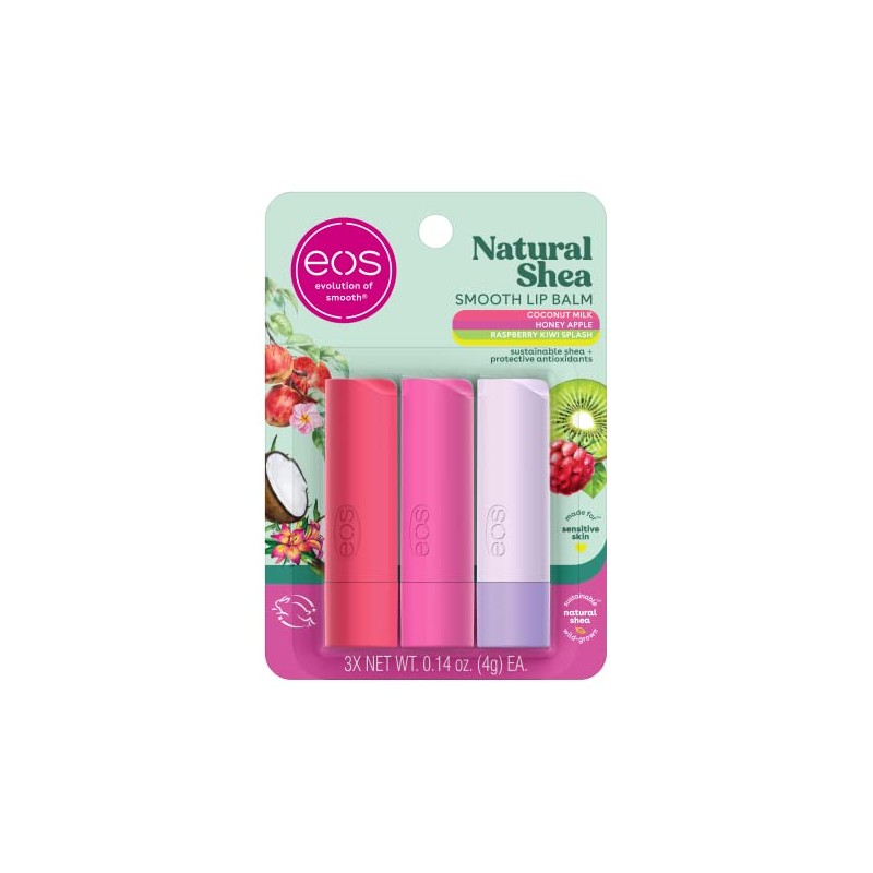 eos Natural Shea Lip Balm, Honey Apple, Coconut Milk &