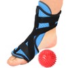 Improved fundar fasciitis support braces Blue (single pack) + compression