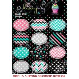 Honeybug MAGNETIC reborn doll PACIFIER Black Star BUNNY SPRINKLES sheet 12 decal