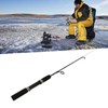 Mini Ice Fishing Rod Carbon Fiber with Ceramic Guide Ring