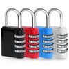 Flintronic Luggage Locks, 4Packs Combination Padlocks, 4-Digit Security Padlocks, Small