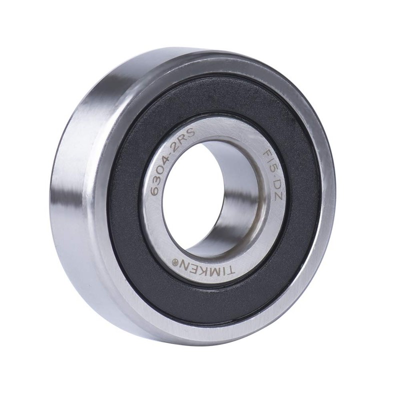 4PACK TIMKEN 6304-2RS Double Rubber Seal Bearings 20x52x15mm, Pre-Lubricated and