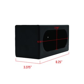 Extreme Max 5001.5902 Trailer Taillight Housing – Fits 6" Oval LED Light – Steel Bolt-On Box for Utility & Enclosed Trailers – Vertical or Horizontal Mount, Powder-Coated