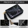 Andiker Ladies Purse Wallet, Trendy Women’s Wallet with Star Tassel
