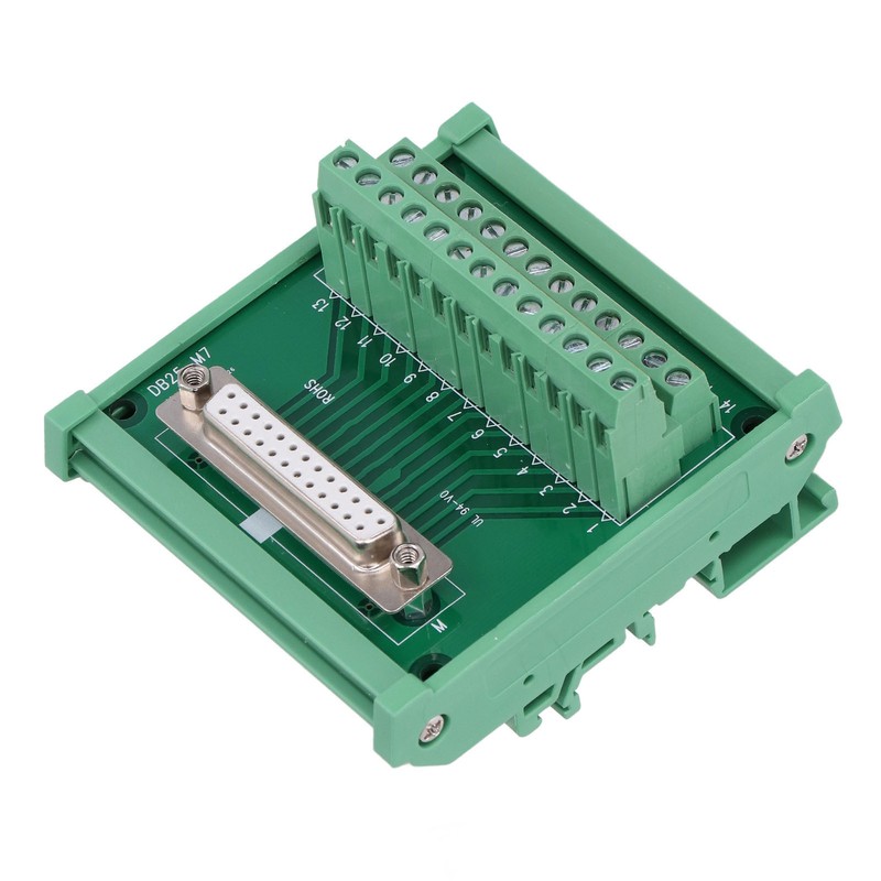 DB25 to Terminal Connector Adapter Plate PCB Board Straight Female
