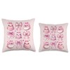 Coquette Bow Blobfish Funny Fish Pink Ribbon Girl Mom Throw