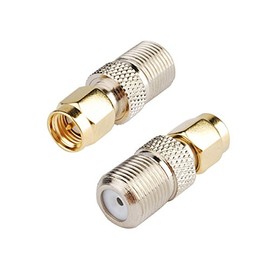DHT Electronics 2pcs RF coaxial Coax Adapter SMA Male to F Female