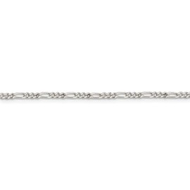 14" Sterling Silver 2.25mm Figaro Chain Necklace
