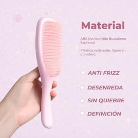 Claylal Professional Cepillo Desenredante para Cabello Anti Frizz + 2 Pinzas Broches para Peinar