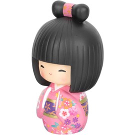 Artibetter Wooden Kokeshi Doll, Modern Japanese Kokeshi Doll, Japanese Kokeshi Doll Kokeshi Wooden Doll for Home Decor and Birthday Party Gift