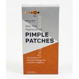 SpaLife 4 SpaLife SKIN TINT Hydrocolloid PIMPLE PATCHES 14 single use patch DARK