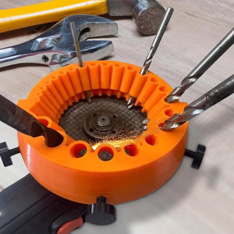 Leanockesa Drill Bit Sharpener for 2-13mm Bits, 125mm Angle Grinder