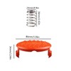 Jicyor Pack of 4 Trimmer Thread Spool, Trimmer Spool Cap,