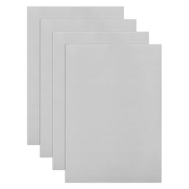 Paquete de 4 hojas de sellos de goma A4 para crear sellos artísticos, hojas de sellos de goma gris claro suaves para máquina de grabado láser, eleva tus proyectos de bricolaje con