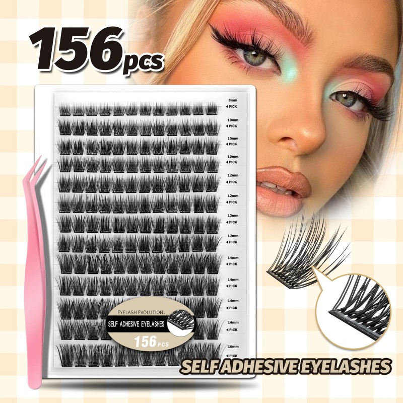 USA Ready to Ship 156pcs Self Adhesive One-Step Easy Lash