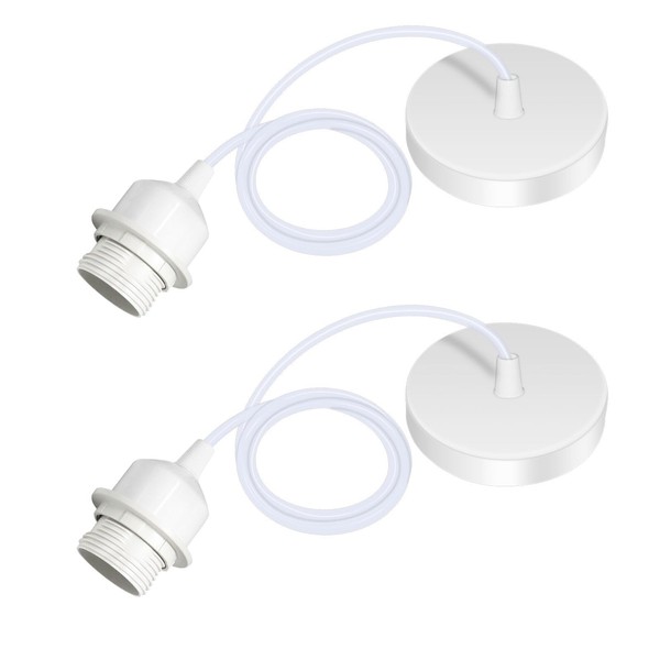 Caldarax Caldarax 2 Stck Lampenaufh?ngung E27, mit Befestigungsring, E27 Lampenfassen
