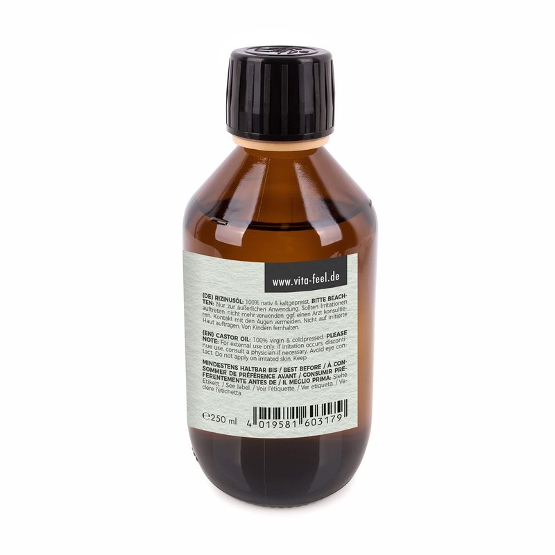VitaFeel Castor Oil - 100% Cold Pressed Oil, 250 ml,