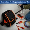 WISEPRO Zippered Electricians Tool Pouch, Waterproof 1680D Tool Pouches Organization