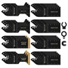 MaxAwe 31 PCS Multitool Bla-des, Titanium Oscillating Saw Bla-des Set