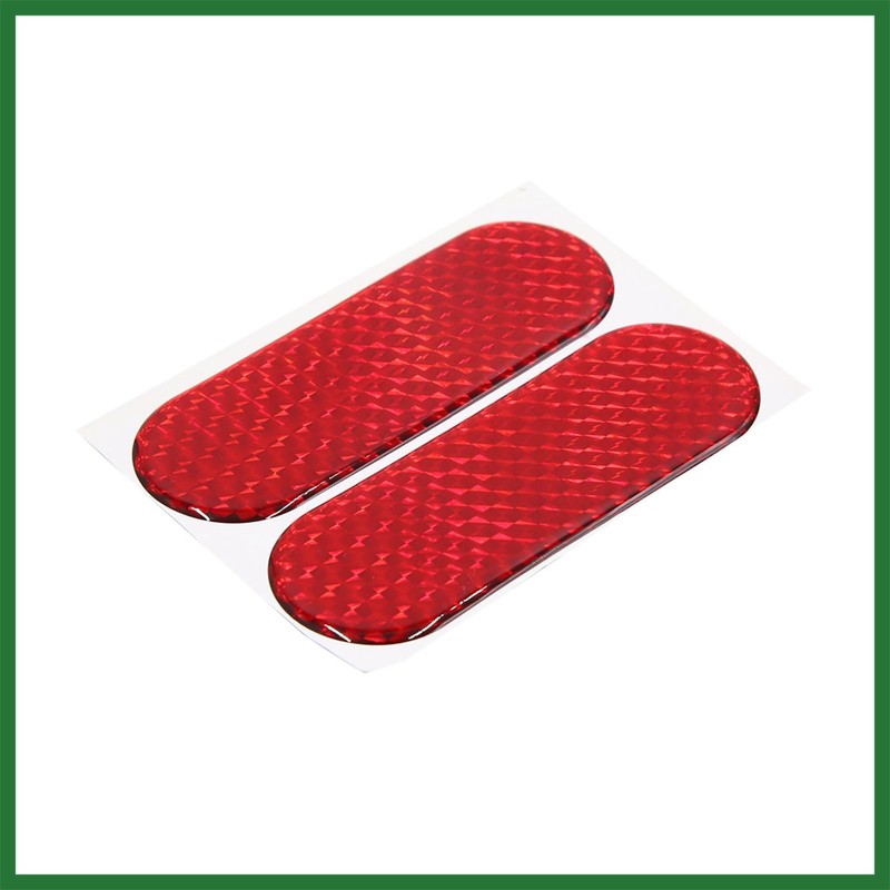 Motoforti 4Pcs Red Reflective Safety Warning Tape Sticker 12 x
