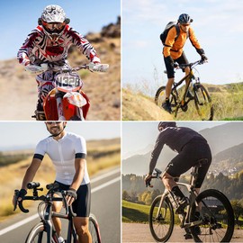 VSYSTO Helmet Cameras for Bike Motorcycle with Remote Control, WiFi 150° Wide Angle HD 1080P Front and Rear Camera Portable Waterproof Action Cam Bicycle Dash Cam, Loop Recording G-sensor(Dual Camera)