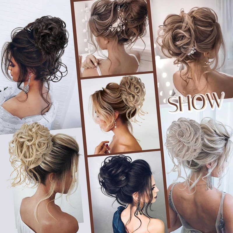 Messy Bun Clip in Bun Hair Extensions Claw Clip Hair