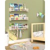 Nursery Book Shelves 34 inchs, Floating Book Shelves for Wall